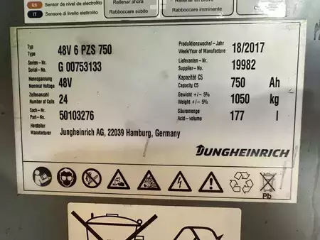 Smalle gangen trucks 2017  Jungheinrich EFX 413 X + i   = Wire Guidance !! Triplex FFL !! (14)