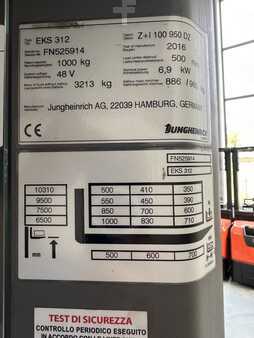 Verticale orderpickers 2016  Jungheinrich EKS 312 - Wire Guidance !! DOUBLE steering !! Triplex FFL (3)