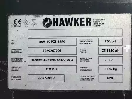 El truck - 4 hjulet 2019  Kalmar ECG 80 / 6 * Triplex FFL * DEMO !!! (18)