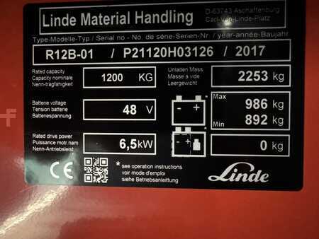 Schubmaststapler 2017  Linde R 12 B 01 ( 1120 ) * Triplex FFL !! (3)
