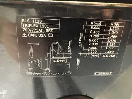 Skyvemast 2019  Linde R 16 - 01 ( 1120 ) * Triplex FFL !! FULL options !! (4)