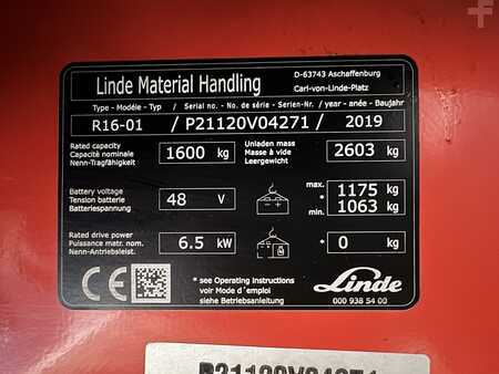 Skyvemast 2019  Linde R 16 - 01 ( 1120 ) * Triplex FFL !! FULL options !! (3)