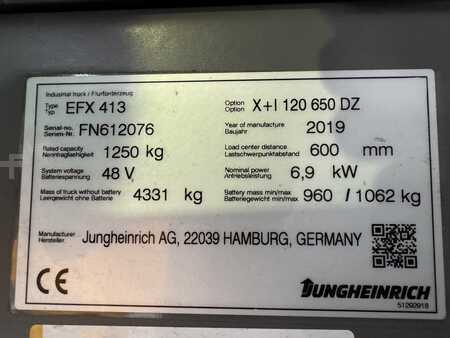 Wózki do eksploatacji w wąskich korytarzach 2019  Jungheinrich EFX 413 X + i = Wire Guidance (3)