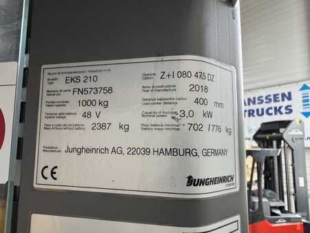 Wózki do komisjonowania pionowego 2018  Jungheinrich EKS 210 - Wire Guidance !! PSA !! DOUBLE steering !! Triplex FFL (3)