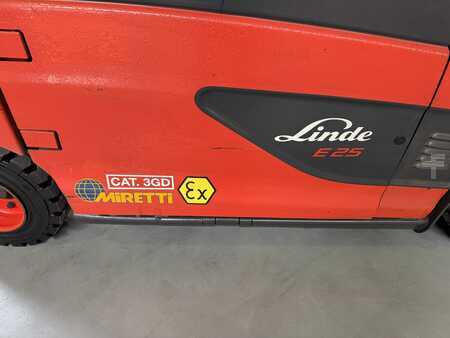 4-wiel elektrische heftrucks 2020  Linde E 25 L - 387 / 01 - Atex EX Miretti 3GD / Zone 2 & 22  * DEMO !! (7)