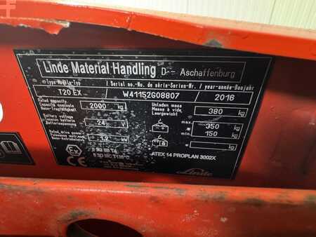 Wózki niskiego podnoszenia 2016  Linde T 20 - Atex EX Proplan 3GD / Zone 2 & 22 !! Tilting Forks !! DEMO !! (3)