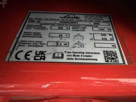 Préparateurs de commande verticaux 2022  Linde V 08-02 ( 4594 ) * DEMO !! (3)