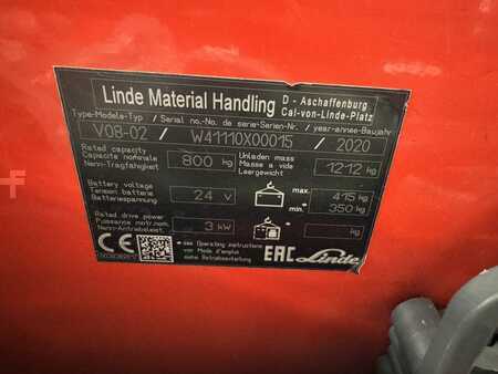 Préparateurs de commande verticaux 2020  Linde V 08-02 ( 1110 ) * DEMO !! (3)