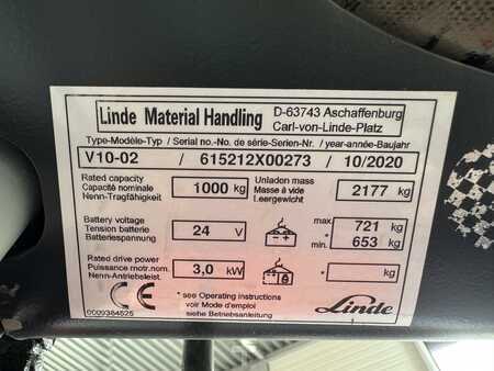 Vertikální vychystávací vozík 2020  Linde V 10 / 02 - 5212 * DOUBLE steering !! FULL options !! (3)