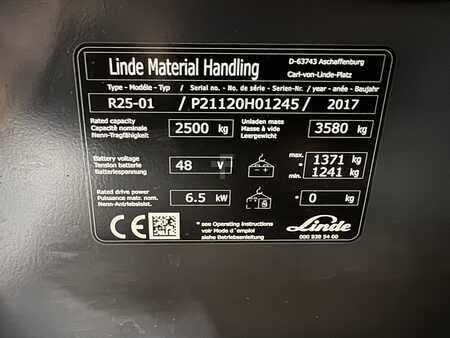 Carrelli retrattili 2017  Linde R 25 - 01 ( 1120 ) * FULL cabin !! Triplex FFL !! DEMO !!! (3)