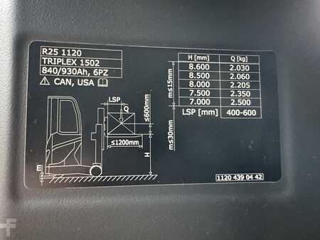 Carrelli retrattili 2017  Linde R 25 - 01 ( 1120 ) * FULL cabin !! Triplex FFL !! DEMO !!! (4)