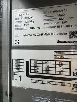 Vertical order pickers 2020  Jungheinrich EKS 412 s - Wire Guidance !! PSA !! Triplex FFL !! (3)