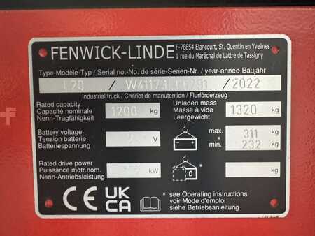 Wózek wysokiego podnoszenia 2022  Linde L 20 as  ( 1173 ) NEW / Unused !!  ( 1.2 T @ 1000 MM !! ) (3)