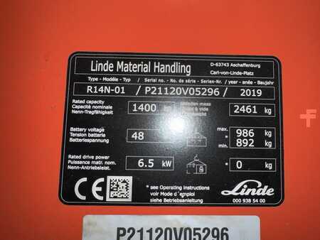 Skyvemast 2019  Linde R 14 N 01 ( 1120 ) * Triplex FFL !! (4)
