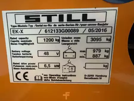 Verticale orderpickers 2016  Still EK x ( 48 ) * Wire Guidance !! DOUBLE steering !! Triplex FFL (3)