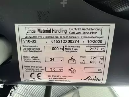 Lodret ordreplukker 2020  Linde V 10 / 02 - 5212 * DEMO !! DOUBLE steering !! (3)