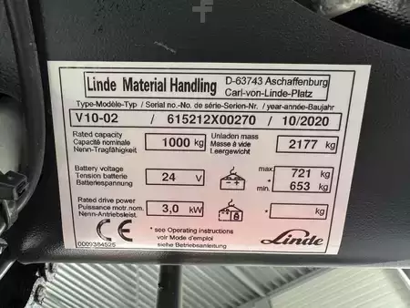 Lodret ordreplukker 2020  Linde V 10 / 02 - 5212 * DEMO !! DOUBLE steering !! (3)