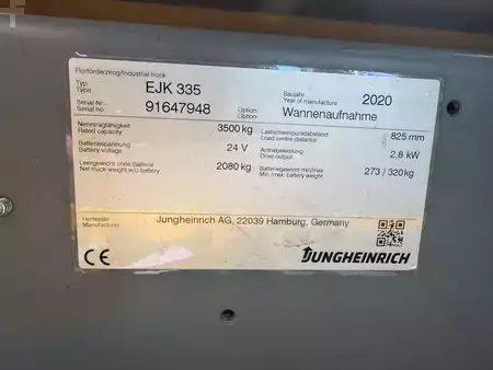 Transpalettes électriques 2020  Jungheinrich EJK 335 - Special !! Drumforks / Spreader !!! (3)