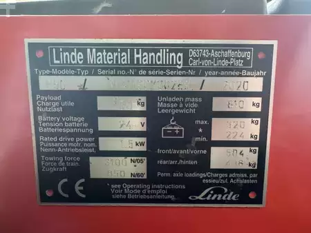 Platform trucks 2020  Linde P 50 (3)