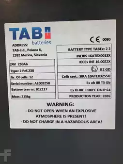 Elektrische palletwagens 2017  Hyster P 3.0 * Atex EX * Pyroban 2G / Zone 1 * NEW battery !! (8)