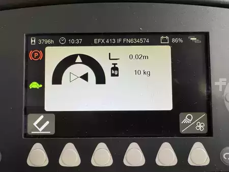 Smalle gangen trucks 2020  Jungheinrich EFX 413 X + i = Wire Guidance !! Triplex FFL !! NEW battery !! (3)