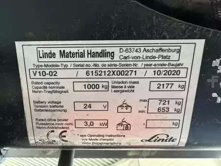 Pystysuora ordreplukker 2020  Linde V 10 / 02 - 5212 * DOUBLE steering !! (3)