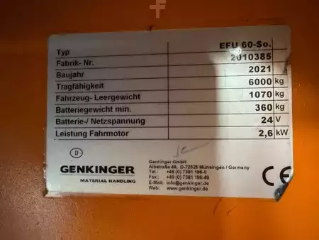 Electric Pallet Trucks 2021  Baka EFU 60 SO ( 6.0 T @ 850 MM !! ) (3)