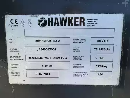3-wiel elektrische heftrucks 2019  Kalmar ECG 80 / 6 * DEMO * Triplex FFL !! ( 8.0 T @ 600 MM !! ) (10)
