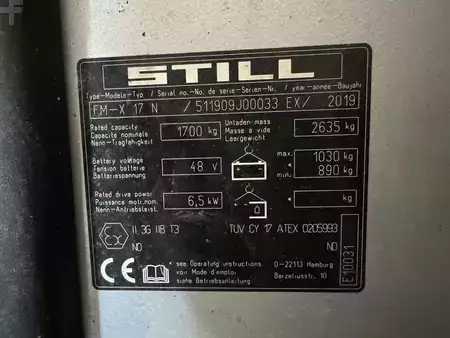 Schubmaststapler 2019  Still FM x 17 Narrow * Atex EX * Miretti 3G / Z2 * Triplex FFL !! NEW battery !! (4)