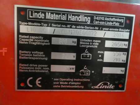 Apilador conductor incorporado 2014  Linde L 10 AC + S.s / Spr. * DEMO !! (3)