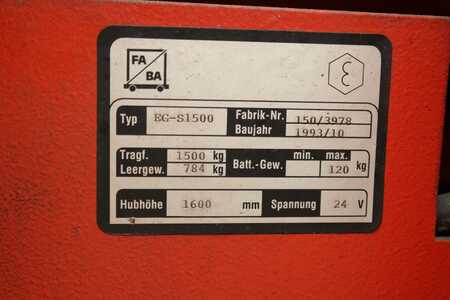 Pallet Stackers 1993  FABA EGS - 1500 (4)