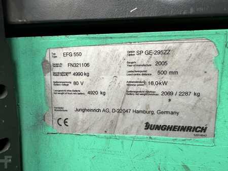 Elektromos 4 kerekű 2005  Jungheinrich EFG550 (7) 
