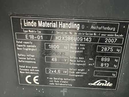 Elektro tříkolové VZV 2007  Linde E18-01/Batterie 2020 (8)