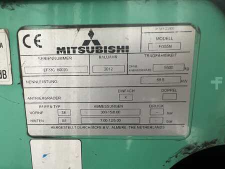 Wózki gazowe 2012  Mitsubishi FG 55 N (6)