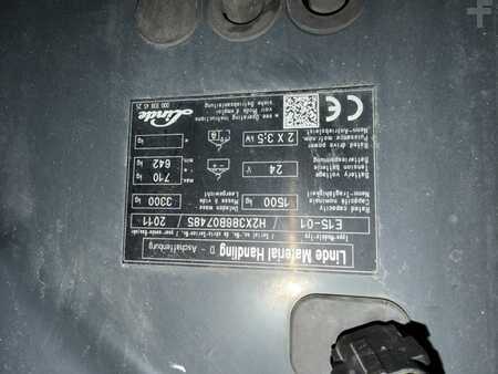 Elektro tříkolové VZV 2011  Linde E15 (6)