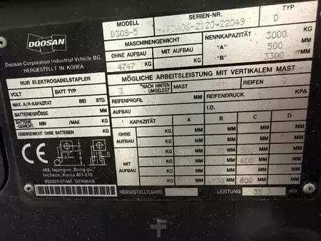 Chariots élévateurs diesel 2017  Doosan D 30 S-5 (5)