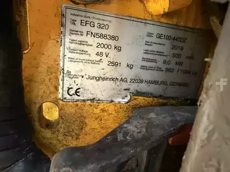 Eléctrica de 4 ruedas 2019  Jungheinrich EFG 320 (6)