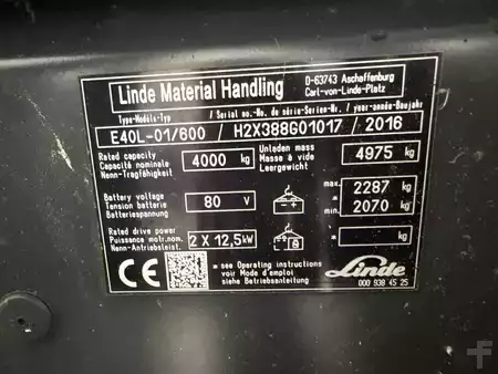 Elektro 4 Rad 2016  Linde E40L-01/600 (7)