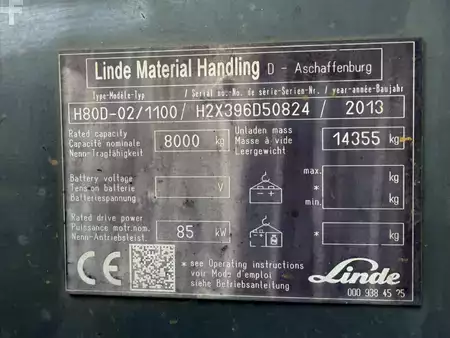 Dieselstapler 2013  Linde H80D-02/1100 (6)