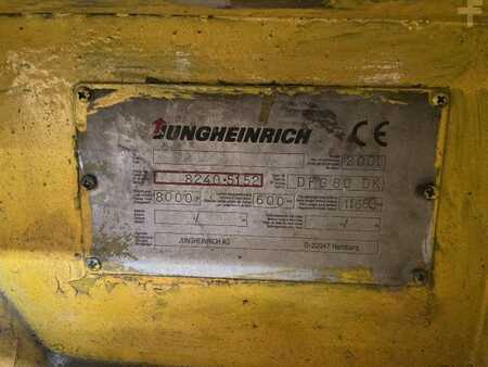 Diesel gaffeltruck 2001  Jungheinrich DFG 80  DK - 8to/Triplex4500HH/6Ventil/Neue Reifen/ohneUVV (2)