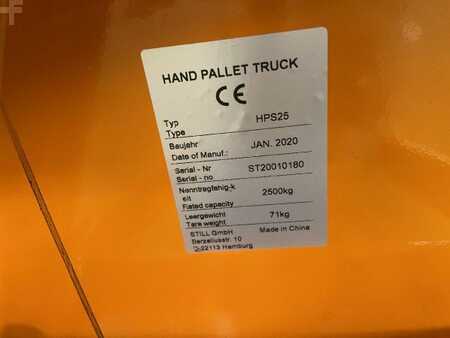 Wózek paletowy ręczny 2020  Still HPS25 - 2,5to/ SchnellHUB/TandemRollen (5)