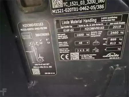 Electric - 4 wheels 2019  Linde E16 (5)