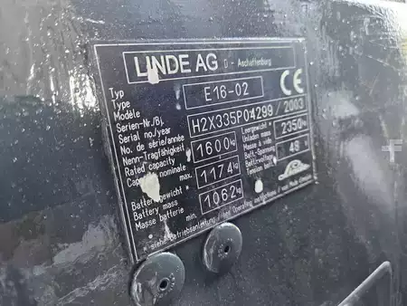 Chariots électriques à 3 roues 2003  Linde E16-02 (13)