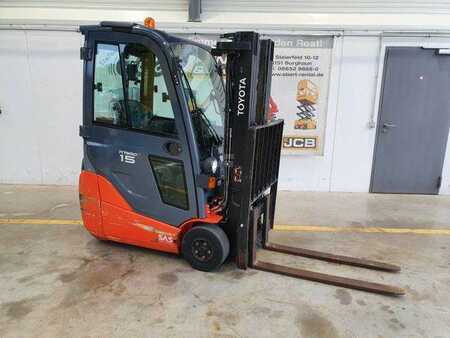 4-wiel elektrische heftrucks 2014  Toyota 8FBET15 / Batterie 07/2023 / HH: 4.3m! / 2.849h (1)