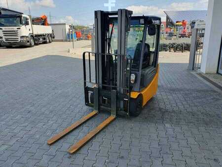 4-wiel elektrische heftrucks 2017  Jungheinrich EFG 215 / Triplex: 4.25m! / SS / nur 3.488h! (8)