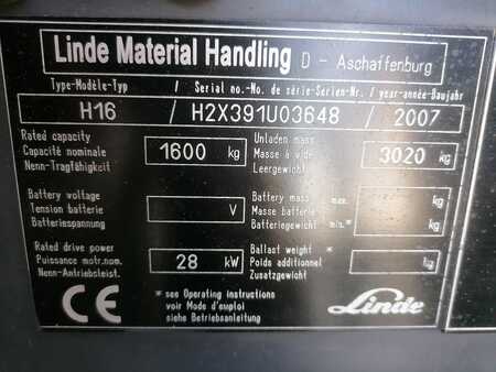 LPG VZV 2007  Linde H16T/391 (10) 