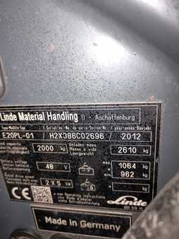 Kompakt gaffeltruck 2012  Linde E20PL-01-386 (12)