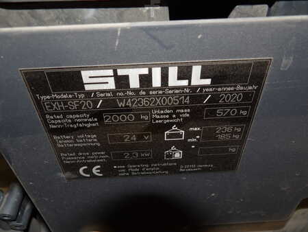 Nízkozdvižný vozík 2020  Still EXHSF20 Li-Ion (6)