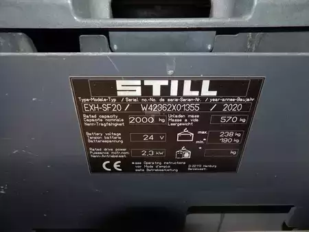Nízkozdvižný vozík 2020  Still EXHSF20 Li-ion (6)