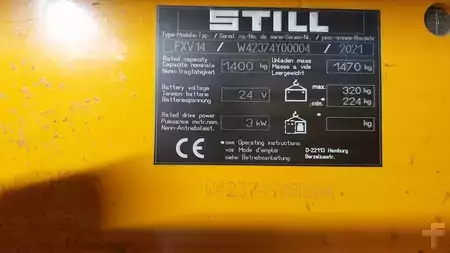 Ruční vysokozdvižný vozík 2021  Still FXV 14 (4)